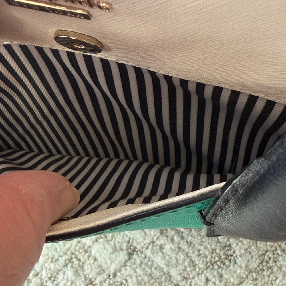 Kate Spade Teal and Black Satchel - Picture 4 of 9